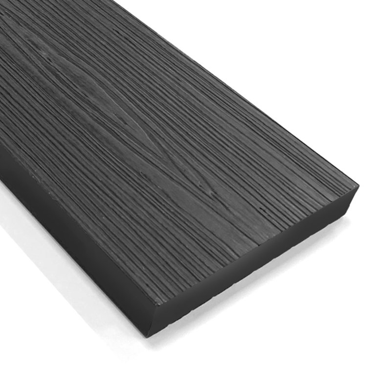 B+M HomeDeck Charcoal Embossed Flat Decking Trim