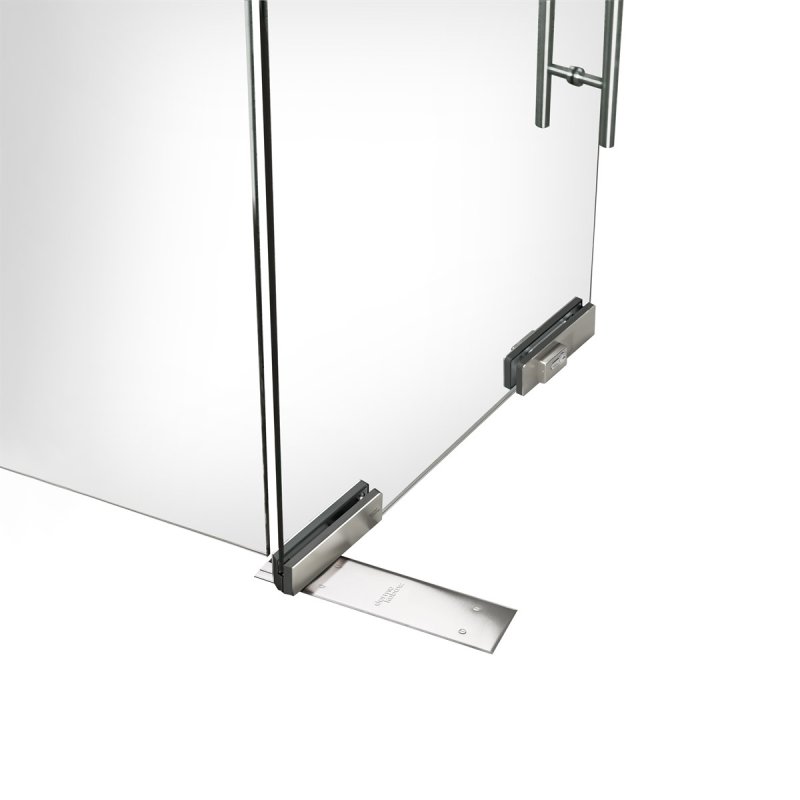 BM Architectural MUNDUS Comfort Patch Fitting & Door Closer Set to suit 8-12mm Glass - Satin Stainless