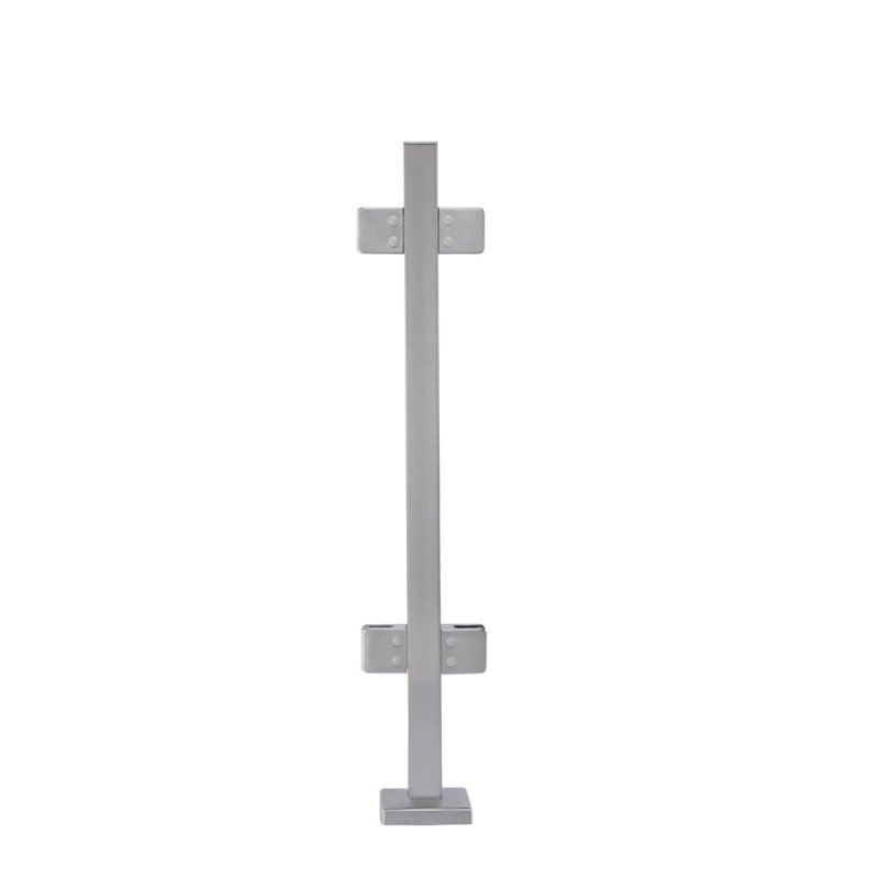 BM Architectural Pre-Assembled Glass Balustrade Square Middle Post with End Cap
