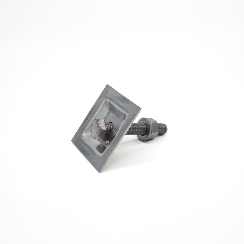 Barclay & Mathieson Square Fixing Clip to suit 38mm GRP Grating - Stainless Steel