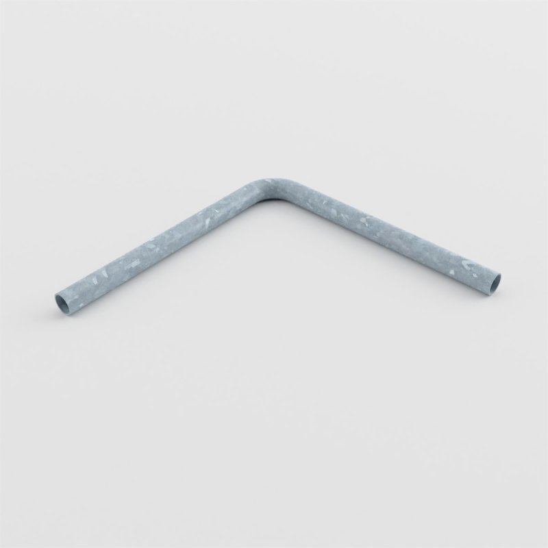 Barclay & Mathieson Galvanised 90 Degree Bend Handrail Tube