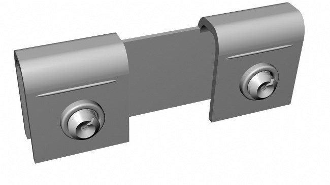 Barclay & Mathieson Straight Connector - Toe Plate Connector