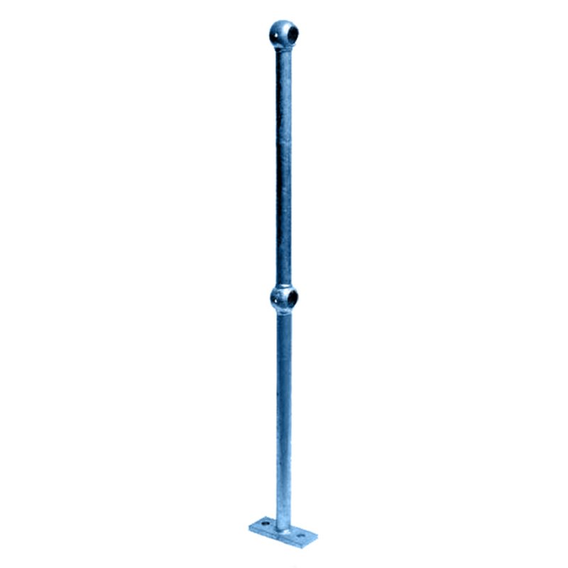 Barclay & Mathieson Galvanised Handrail W/Flat Base