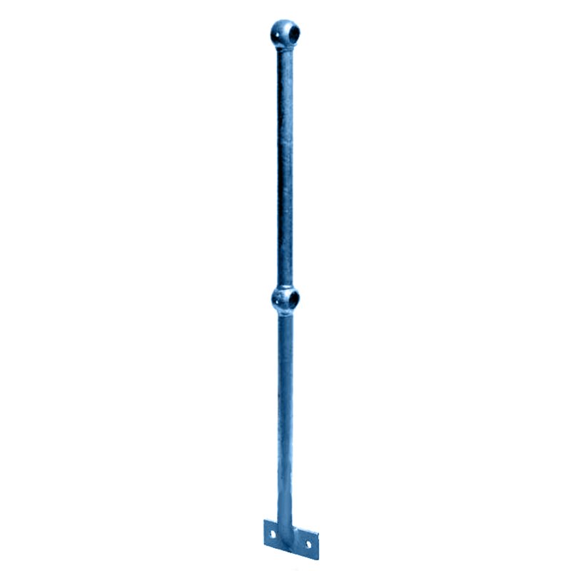 Barclay & Mathieson Galvanised Handrail W/Horizontal Side Palm
