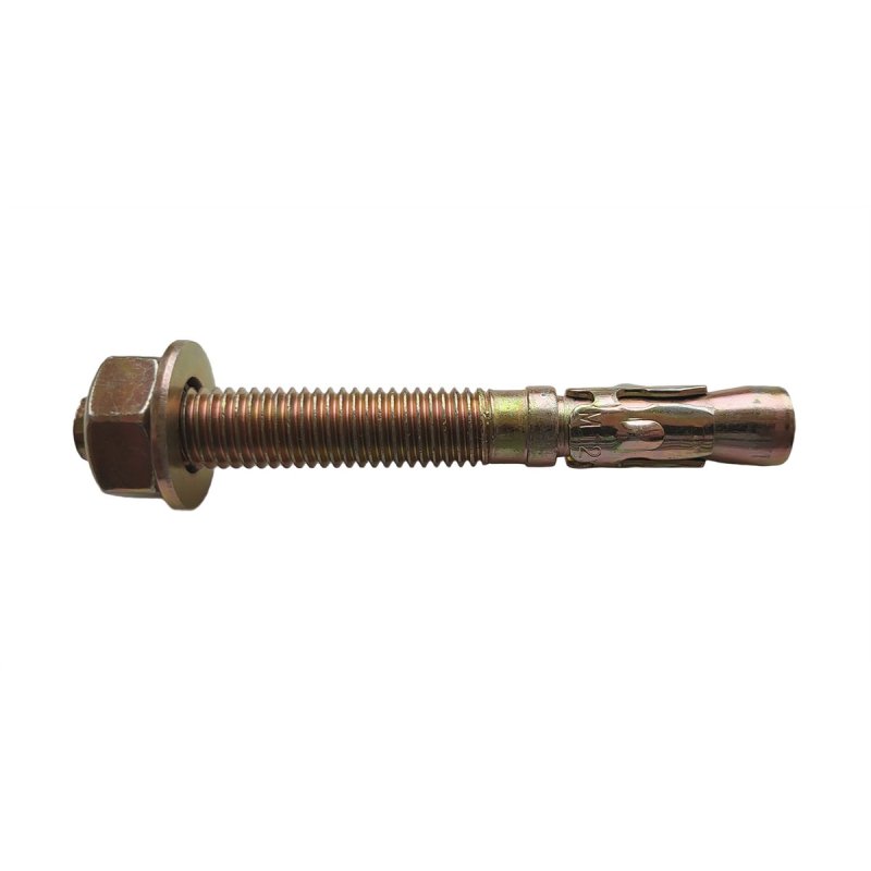 BM Steel 100 Pack - M10 Through Bolt Zinc Yellow Finish