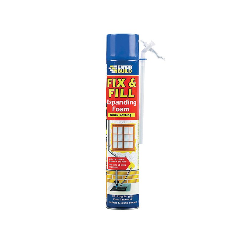 Everbuild Sika - Fix & Fill Expanding Foam Filler 750ml