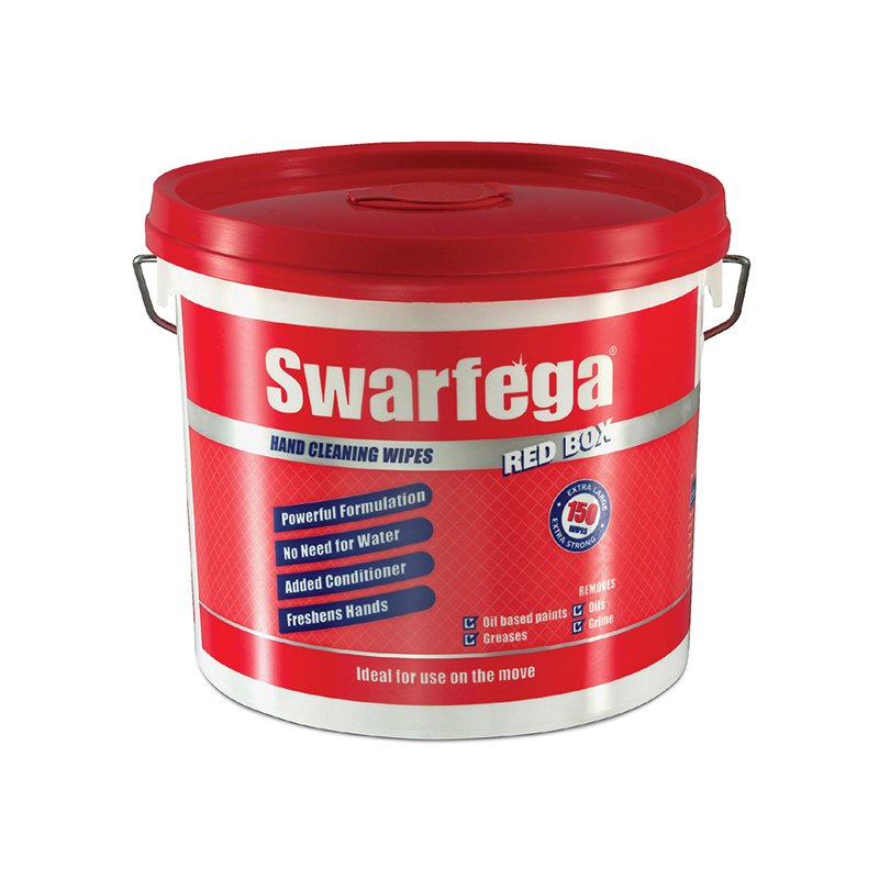 Swarfega? - Red Box? Heavy-Duty Trade Hand Wipes (150)