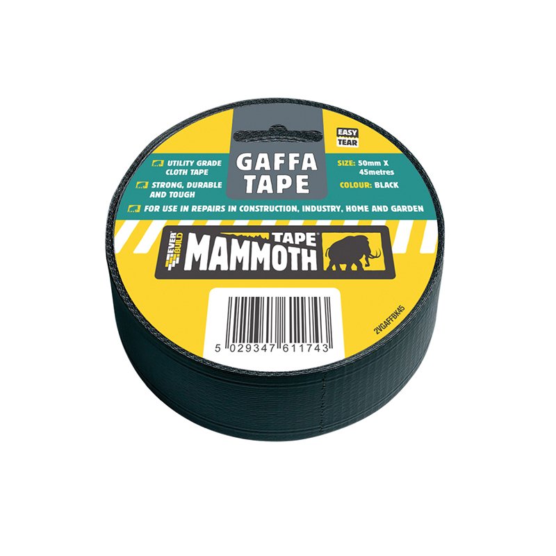 Everbuild Sika - Gaffa Tape 50mm x 45m Black