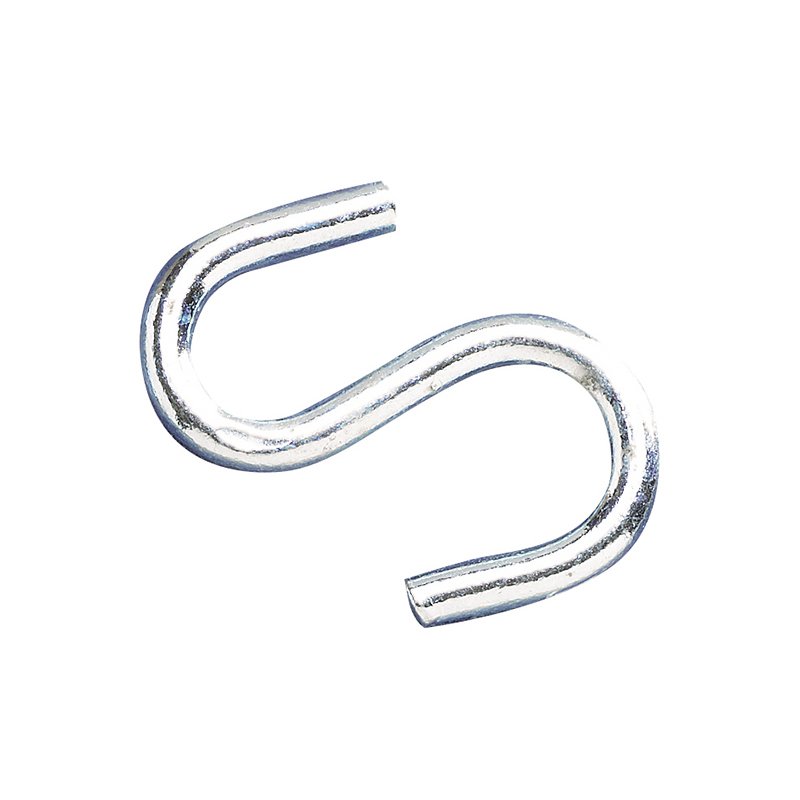 Faithfull - S-Hooks 6mm Zinc Plated (Pack 6)