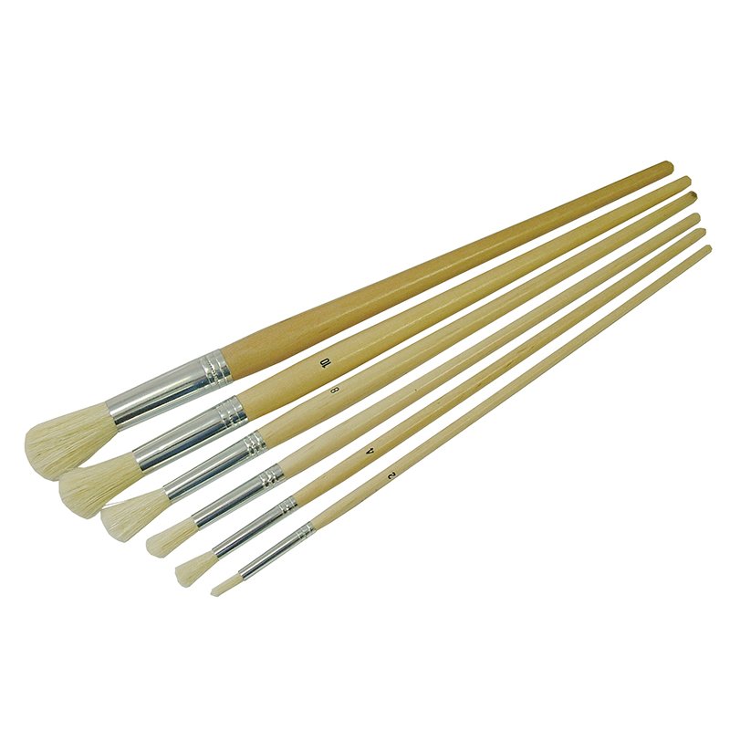 Faithfull - Round Fitch Brush Set. 6 Piece