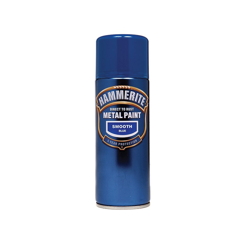 Blue Aero 400ml Hammerite - Direct to Rust Smooth Finish Aerosol