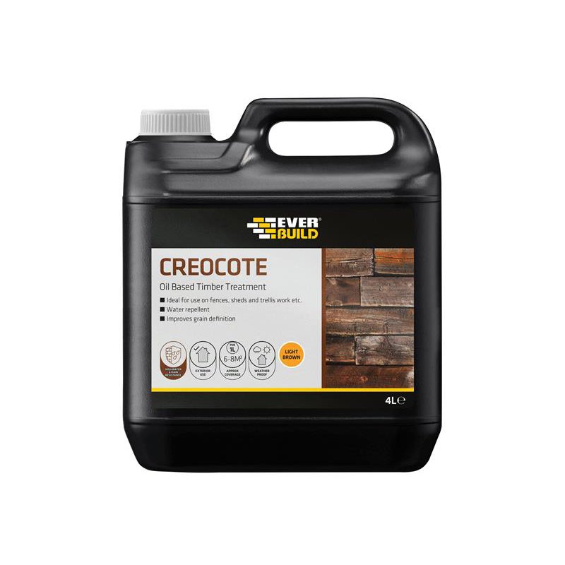 Everbuild Sika - Creocote Light Brown 4 litre