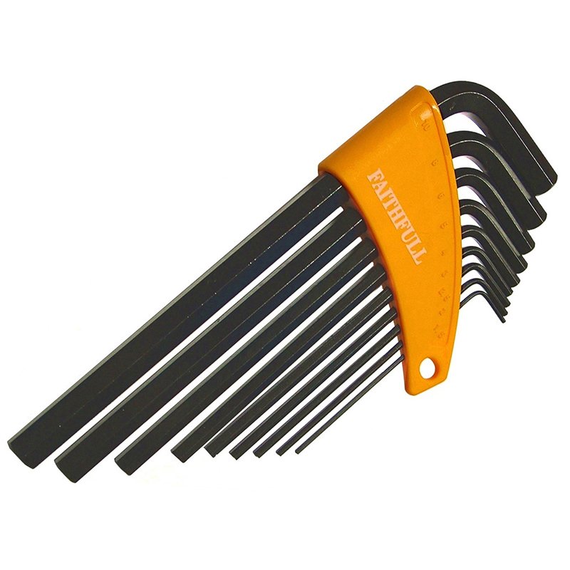 Faithfull - Metric Long Arm Hex Key Set, 9 Piece