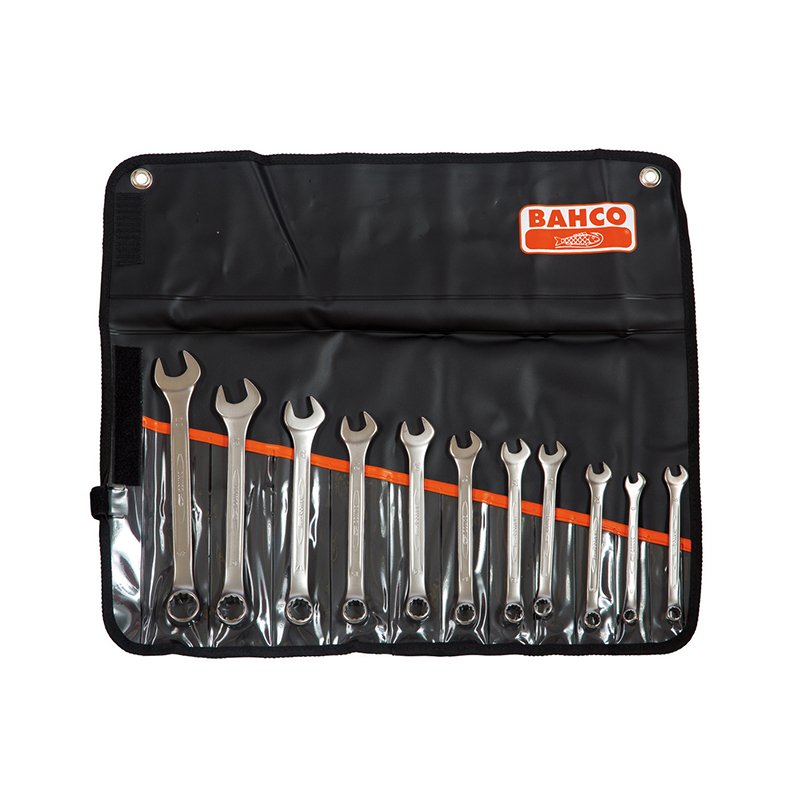 Bahco - Chrome Polished Combination Spanner Set, 11 Piece