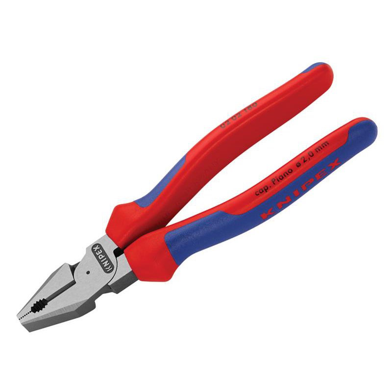 180mm Knipex - 02 02 Series High Leverage Combination Pliers, Multi-Component Grip