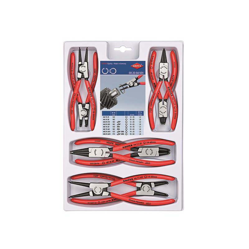 Knipex - Circlip Plier Set, 8 Piece