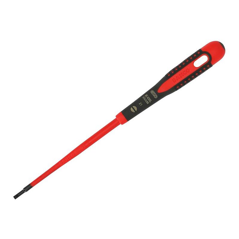 3.0 x 100mm Bahco - ERGO Slim VDE Insulated Screwdriver, Slotted