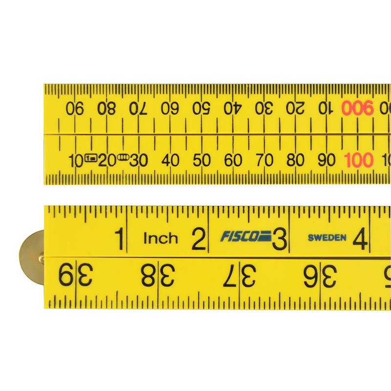 Fisco - Yellow ABS Nylon Rule 1m / 39in