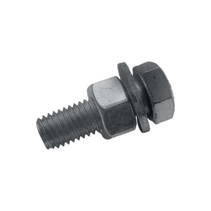BM Steel 100 Pack - M12 BZP High Tensile CE Assembled Structural Bolts - Grade 8.8