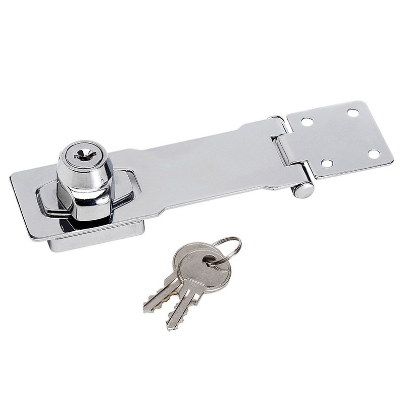 Master Lock - Chrome Plated Steel Locking Hasp 118mm