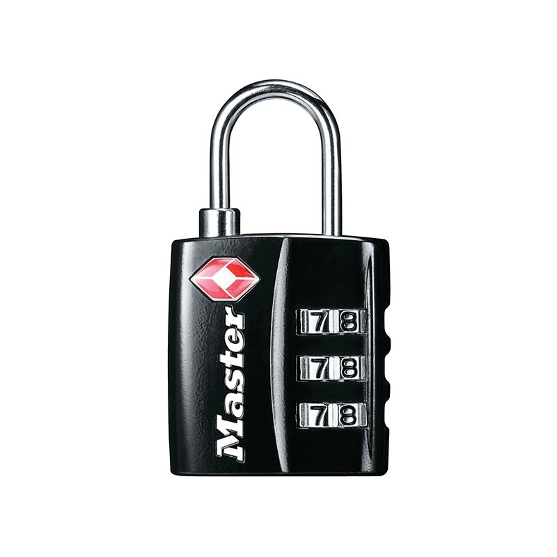 Master Lock - TSA 3-Digit Combination Black Finish 30mm Padlock