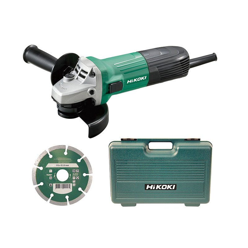 600W 240V Diamond Blade & Case HiKOKI - G12STX Angle Grinder 115mm