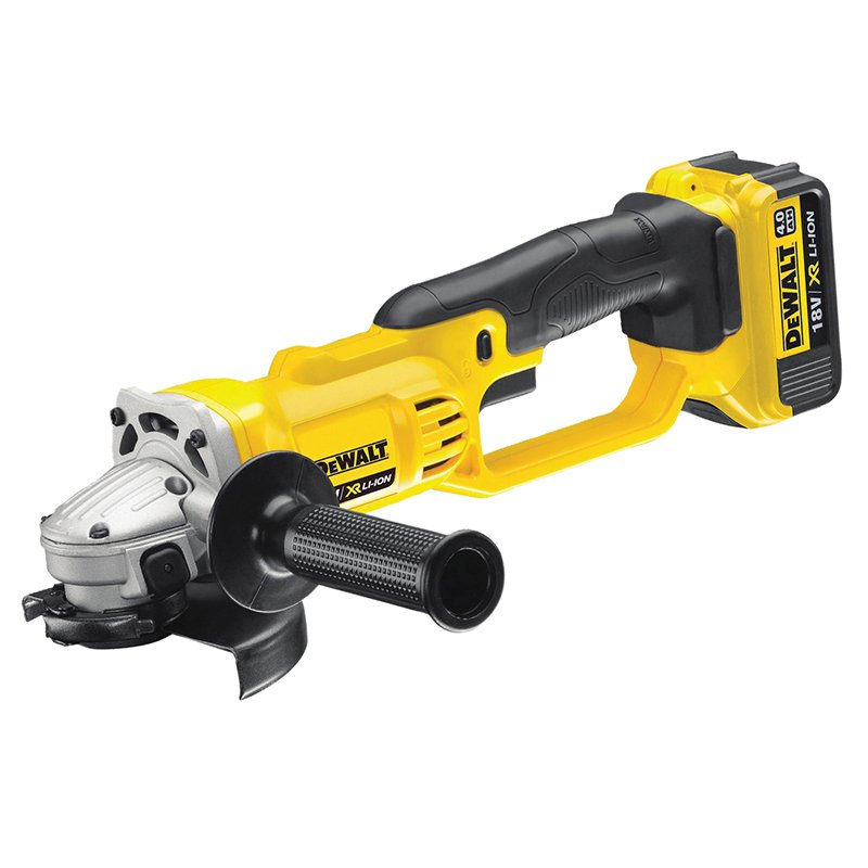 2 x 4.0ah Li-Ion DEWALT - DCG412 XR Premium Angle Grinder