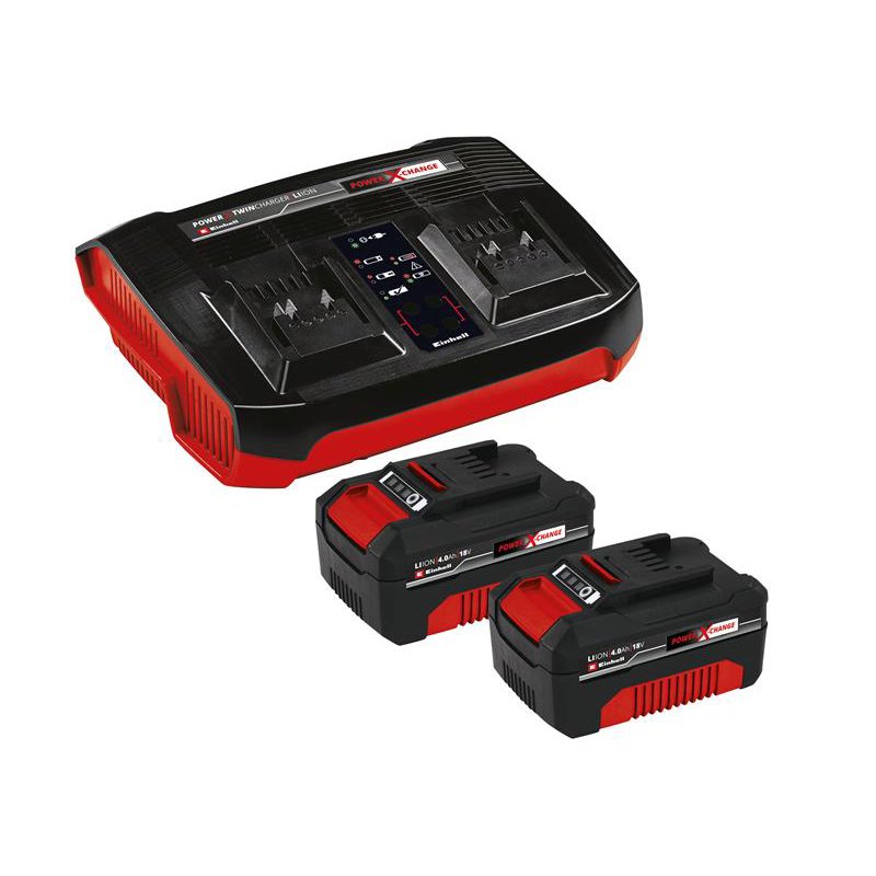 Einhell Einhell - Power X-Change Battery & Charger Starter Kit 18V 2 x 4.0Ah Li-ion