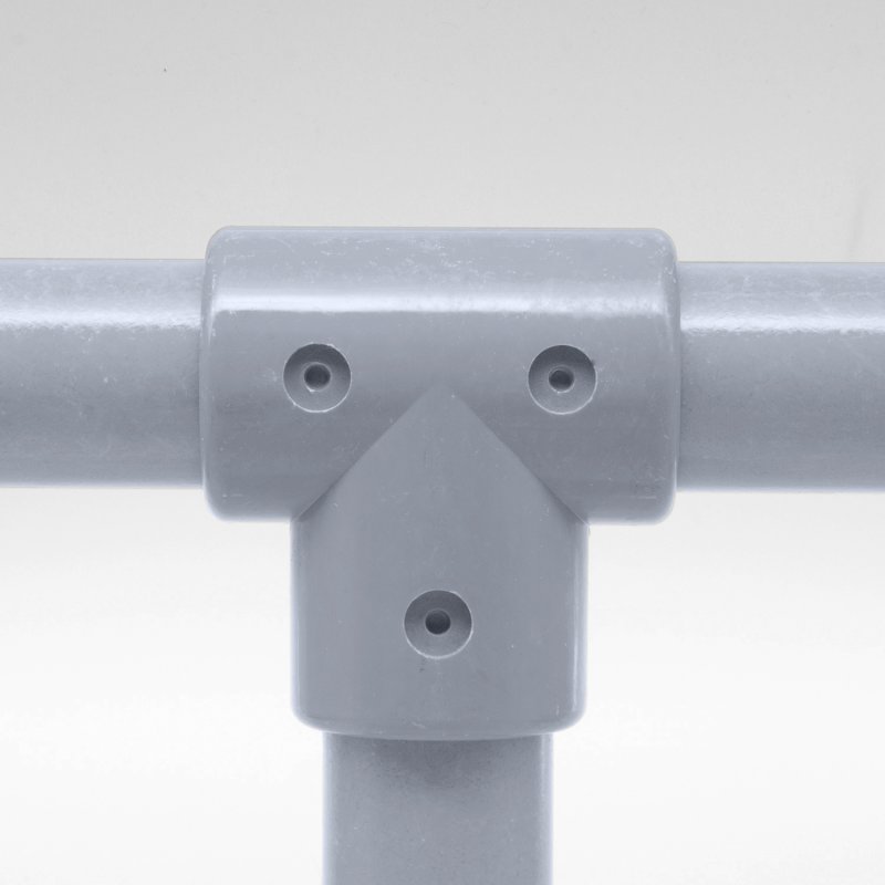 Barclay & Mathieson 90 Degree Long Tee to suit 50mm GRP Handrail - Grey