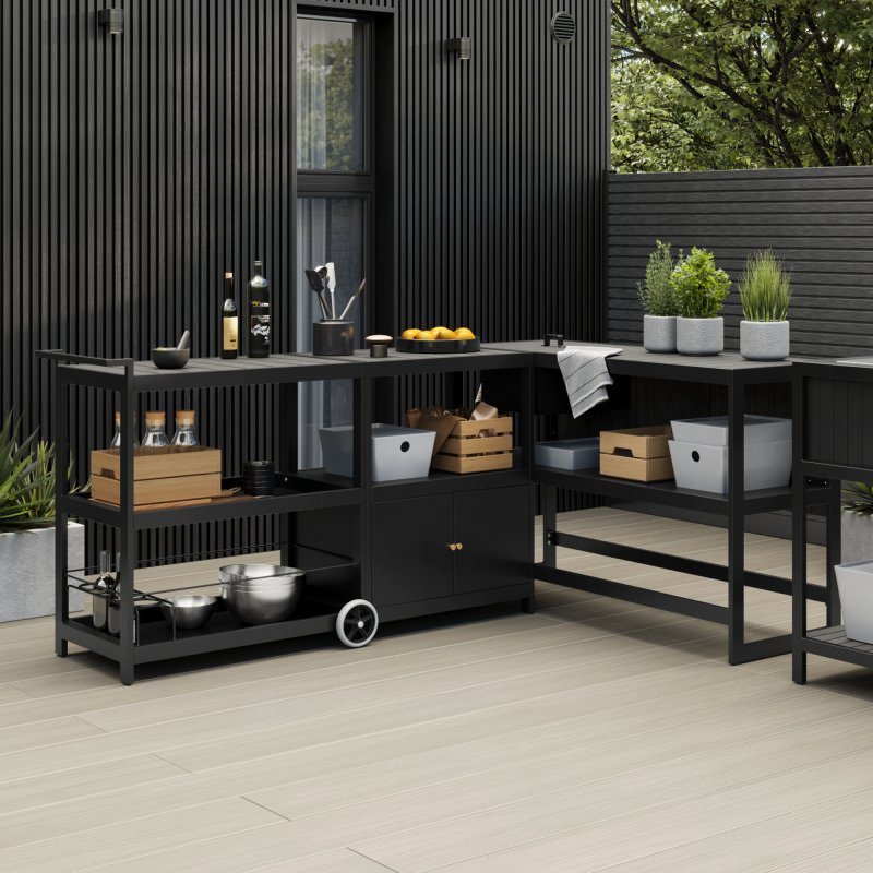 Ecoscape Ecoscape Outdoor Kitchen - Smoke Set of 3 Units & Covers