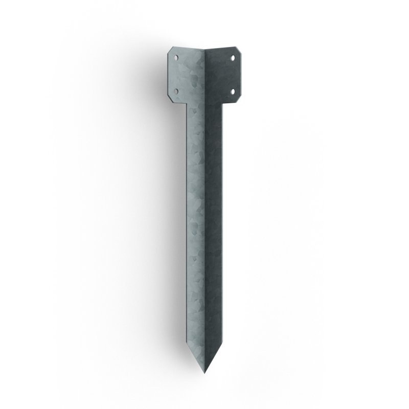 FENCEMATE® FENCEMATE® Sleeper Pin Corner Bracket 365 x 2mm - Galvanised
