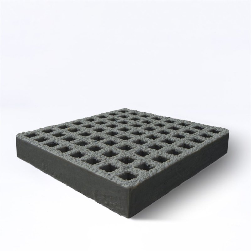 Barclay & Mathieson 38mm Mini-Mesh Gritted GRP Grating - 3660mm x 1220mm - Dark Grey - RAL 7043
