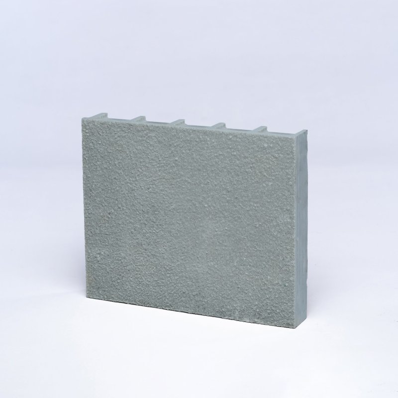 Barclay & Mathieson 41mm Moulded Solid Top Anti Slip GRP Grating Plank 3660mm - Light Grey - RAL 7047