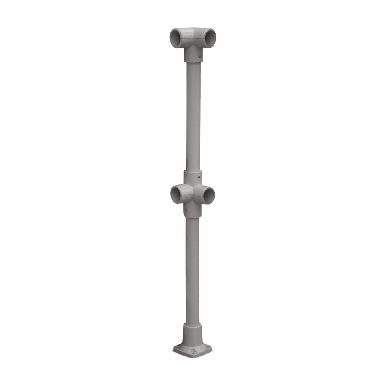 Barclay & Mathieson GRP Corner Post - Pedestal Base - Grey (RAL 7036)