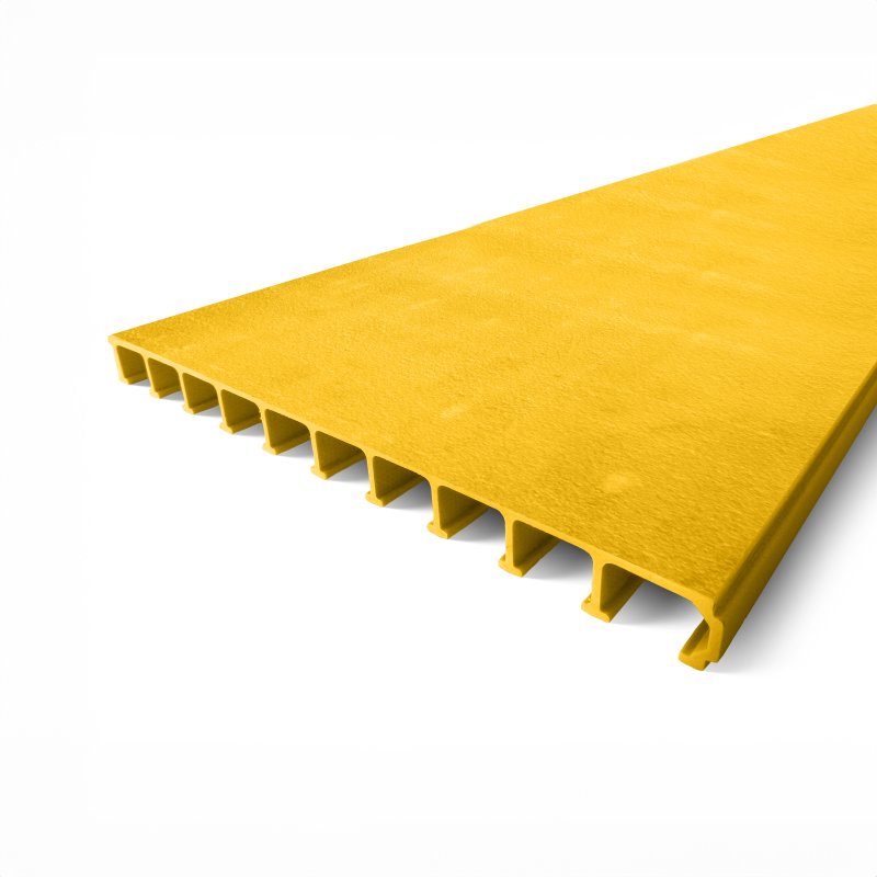 Barclay & Mathieson 40mm Pultruded GRP Plank Flooring 6000mm - Yellow RAL 1003