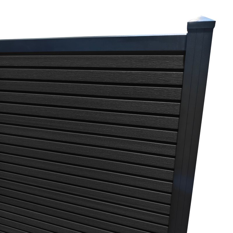 ScenicLiving ScenicLiving Slatted Composite Fence Kit - Ebony