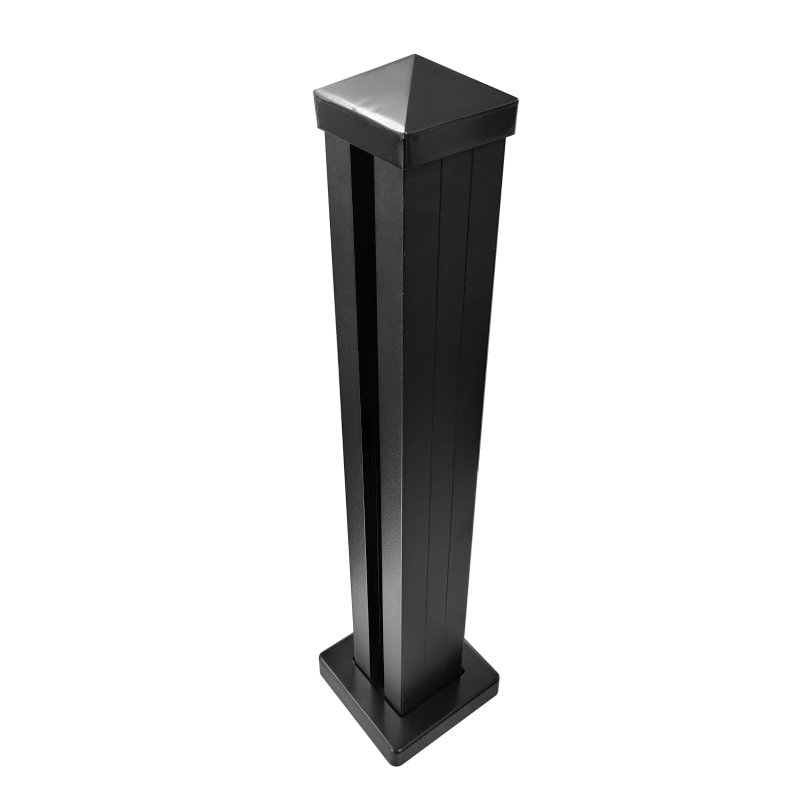 ScenicLiving ScenicLiving Fence End Post Kit - Black 2.4m (No Supports)