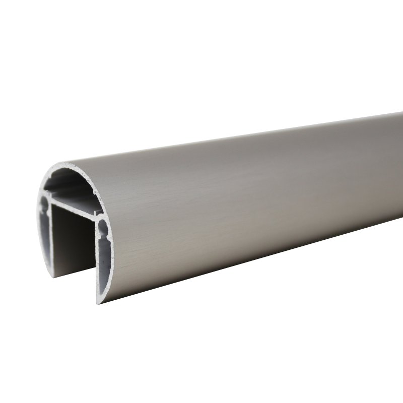 BM Architectural 6m Aluminium Round Slotted Tube, 42mm, Silver