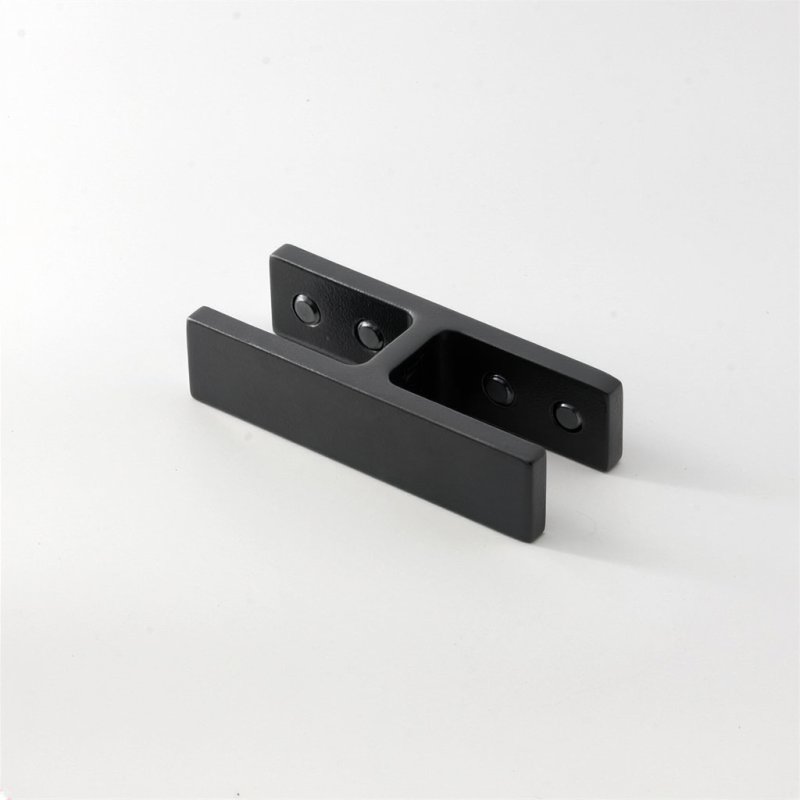BM Architectural 180 Degree Glass Connector to suit 17-21.5mm Glass - 316/Matt Black PPC