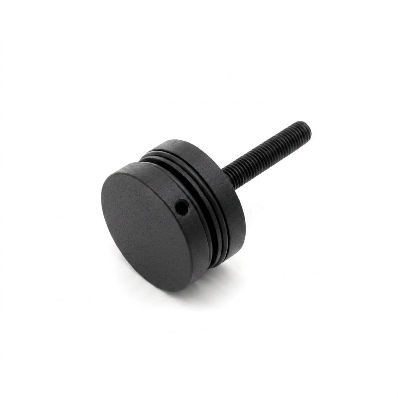 BM Architectural 60mm Diameter Glass Adapter - 316/Matt Black PPC