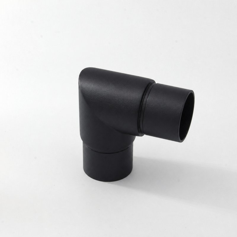 BM Architectural Eazypost 90 Degree Acute Elbow - 316/Matt Black PPC