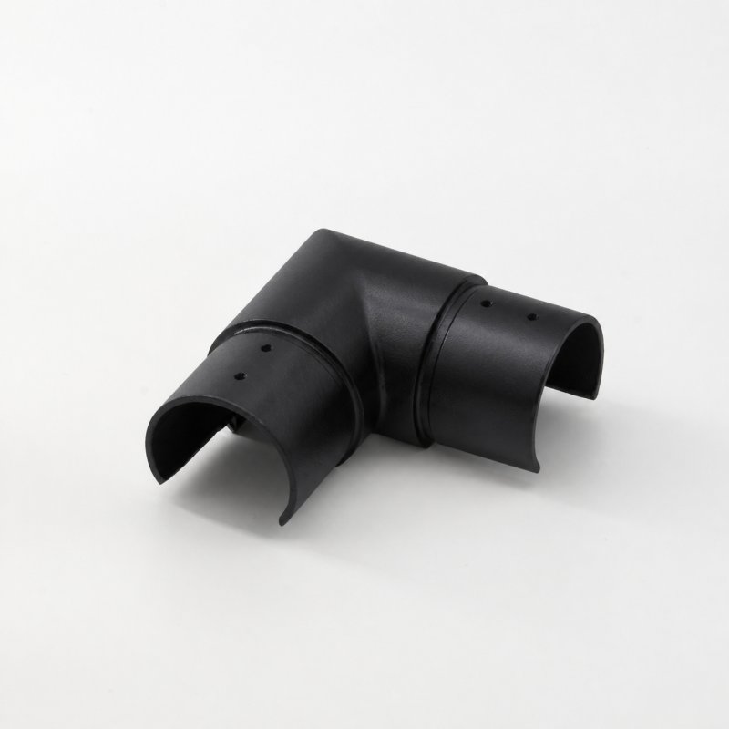 BM Architectural EazySlot Sharp 90 Degree Horizontal Connector - 316/Matt Black PPC