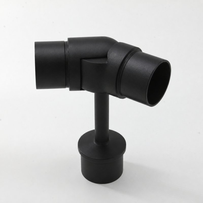 BM Architectural Push-In Post Stem With Adjustable Elbow - 316/Matt Black PPC