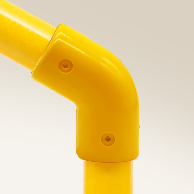 Barclay & Mathieson 120 - 120 Degree Elbow Joint to suit 50mm GRP Handrail - Yellow