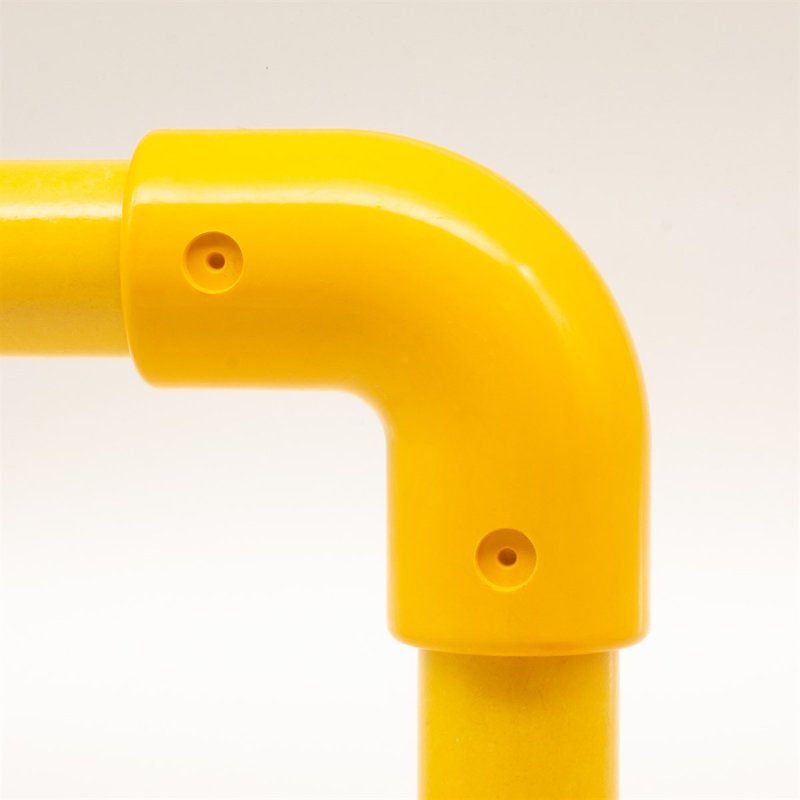 Barclay & Mathieson 90 Degree Elbow Joint to suit 50mm GRP Handrail - Yellow