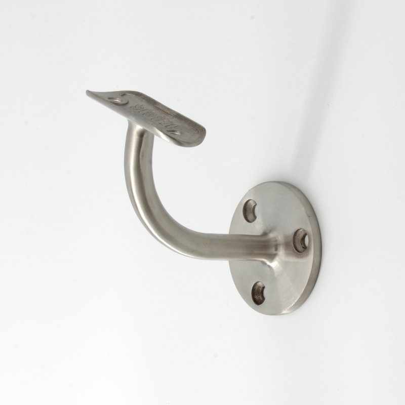 BM Architectural Handrail Rounded Stem Wall Bracket With Fixed Saddle