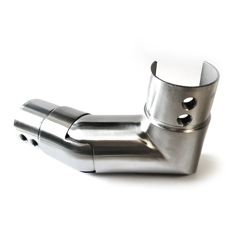 BM Architectural EazySlot Articulated Top Landing 42mm Slotted Handrail Elbow