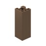 Ecoscape Clarity - 3m Walnut Composite Corner Fence Post