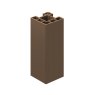 B+M 3m Walnut Composite Corner Fence Post