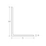 BM Steel 125 x 75 x 10mm - 6m Mild Steel Angles - BSEN10025-2 S275JR